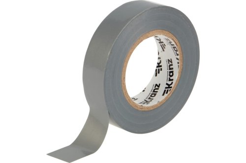 Изолента Kranz ПВХ 0.13х19мм 25м серый  картинка